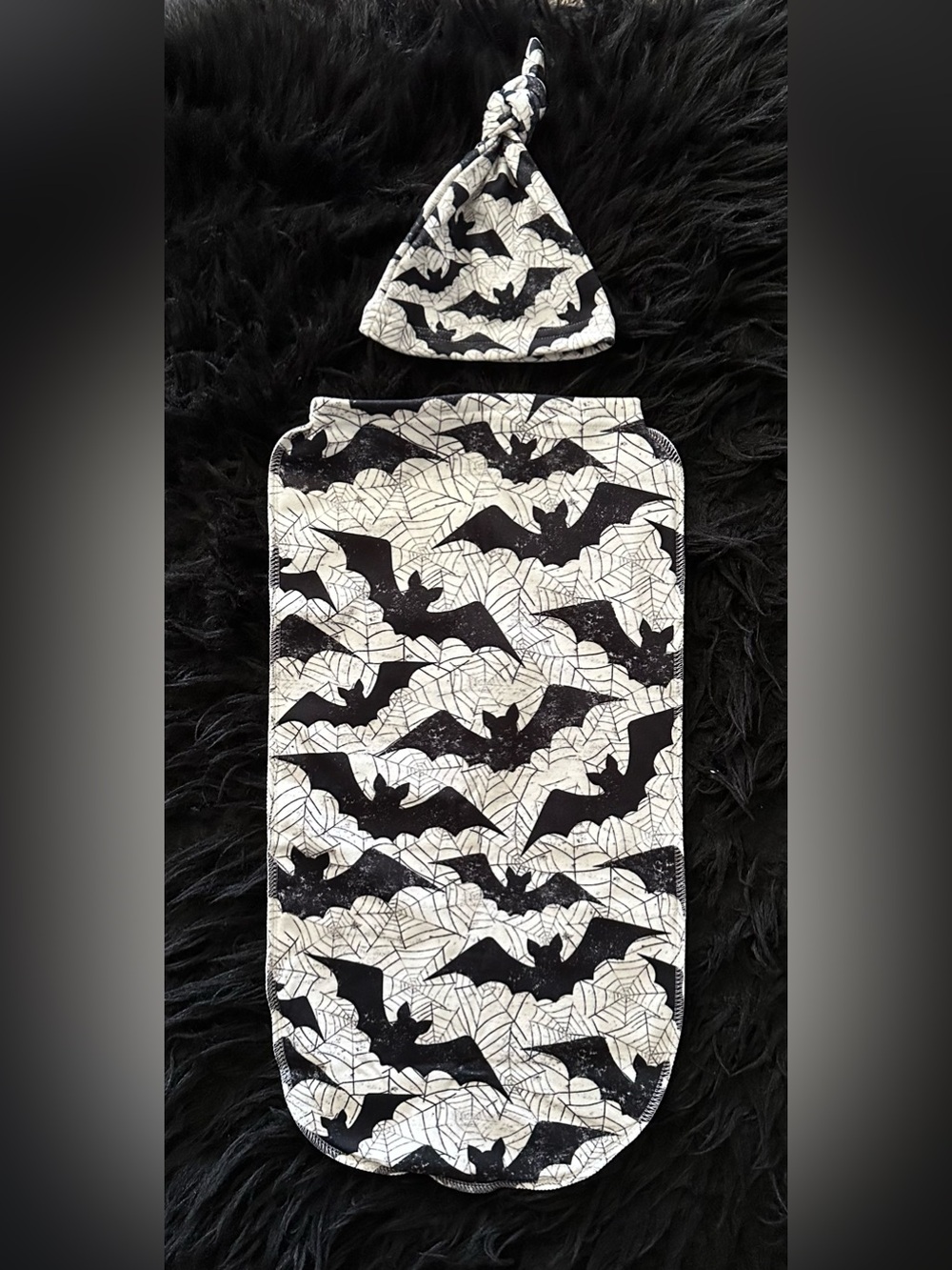 Halloween Gothic Bat Baby Swaddle